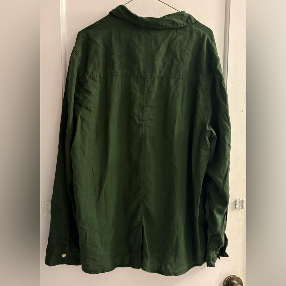 American Eagle Button Down Oversized Fit Linen Bl… - image 4